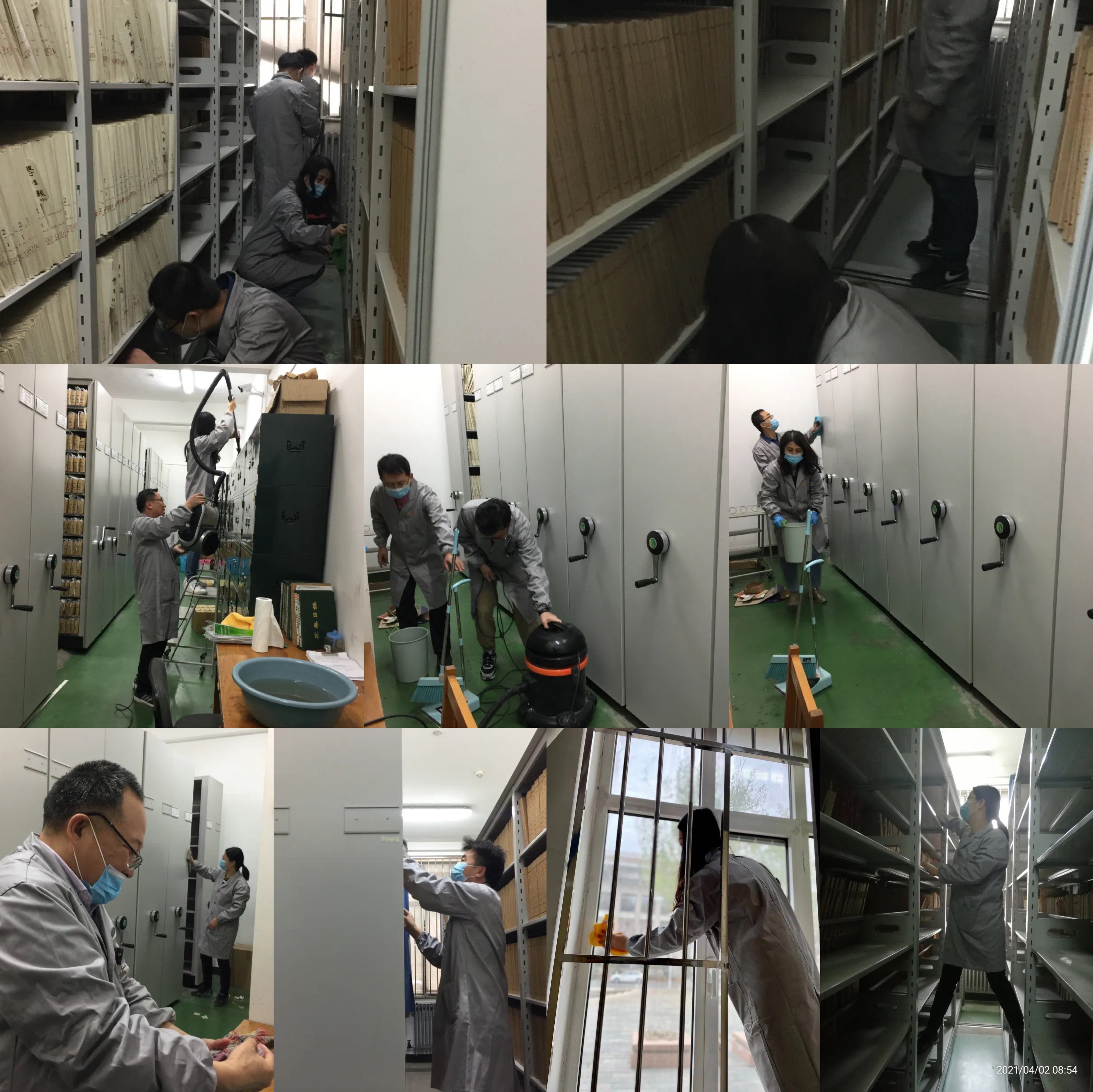 档案馆开展学习党史守护校史清洁库房保障发展专题党日活动